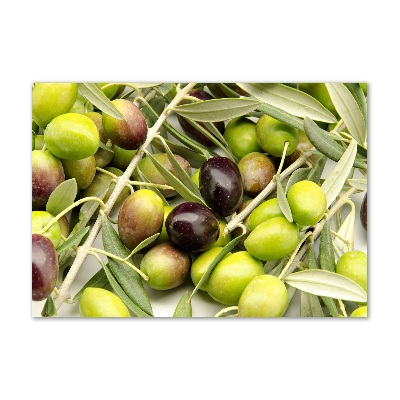 Quadro in vetro acrilico Olive fresche