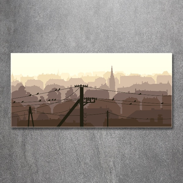 Quadro in vetro acrilico Linea urbana