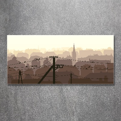 Quadro in vetro acrilico Linea urbana