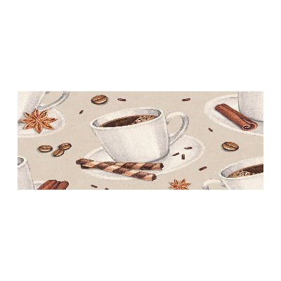 Quadro in vetro acrilico Una tazza di caffè