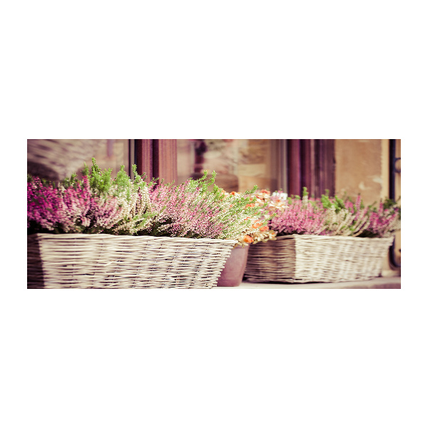 Quadro su vetro acrilico Lavanda in vaso