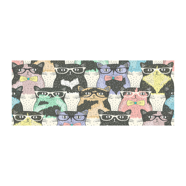 Quadro su vetro acrilico Gatti con gli occhiali