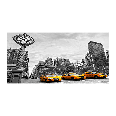 Quadro su vetro acrilico Taxi di New York