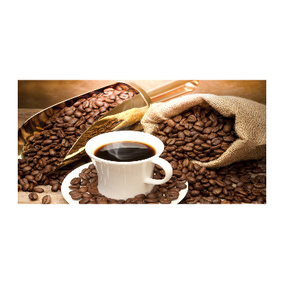 Quadro vetro acrilico Una tazza di caffè