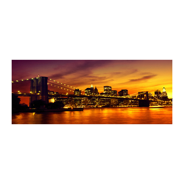 Quadro in vetro acrilico Ponte di Brooklyn