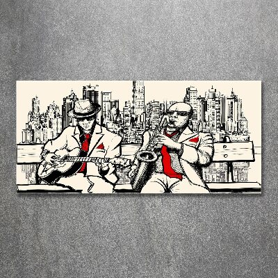 Quadro vetro acrilico New York Jazz