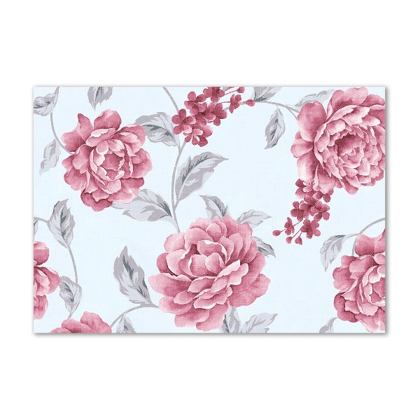 Quadro su vetro acrilico Peonie