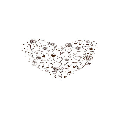 Quadro vetro acrilico Cuore