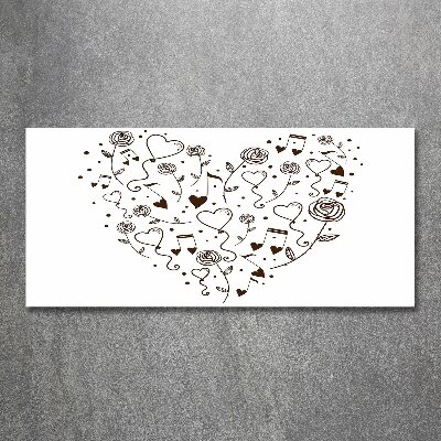 Quadro vetro acrilico Cuore