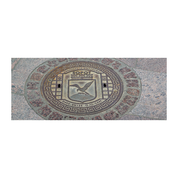 Quadro in vetro acrilico Sopot bene