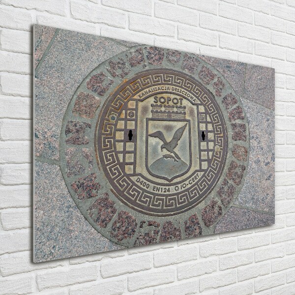 Quadro in vetro acrilico Sopot bene