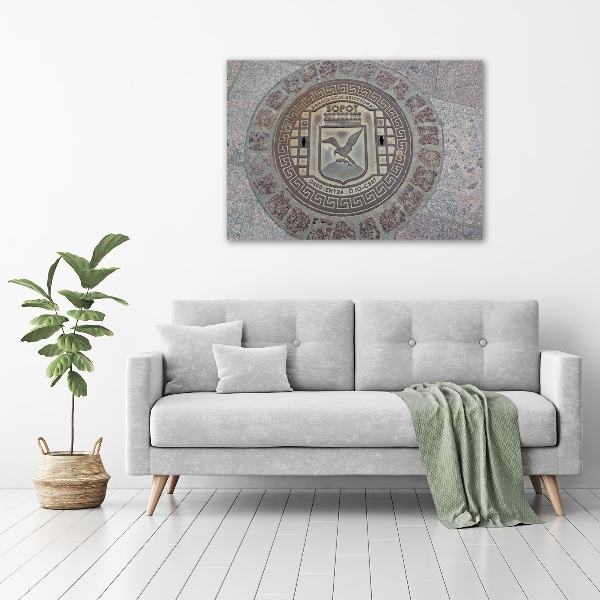 Quadro in vetro acrilico Sopot bene