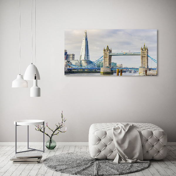 Quadro vetro acrilico Tamigi Londra