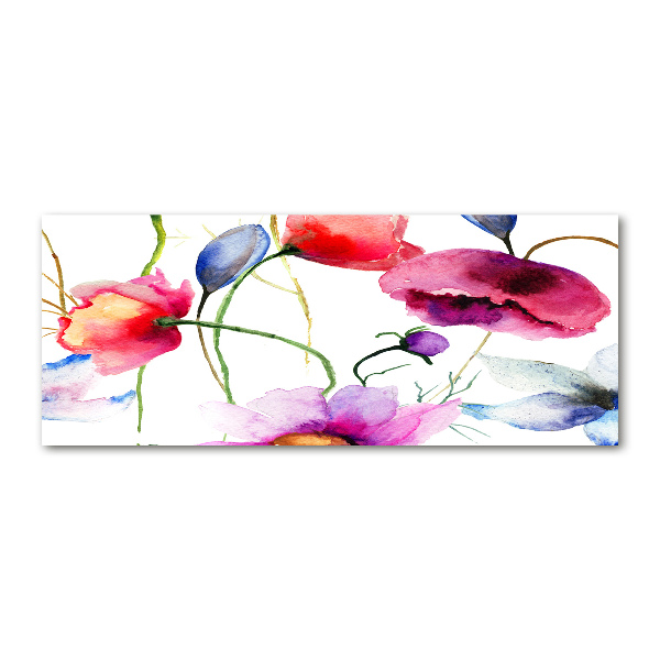 Quadro in vetro acrilico Papaveri