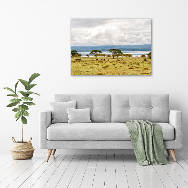 Quadro in vetro acrilico Lago Naivasha