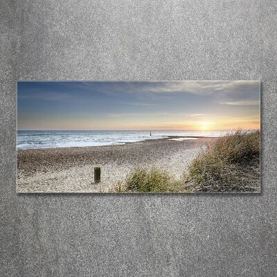 Quadro vetro acrilico Tramonto e dune