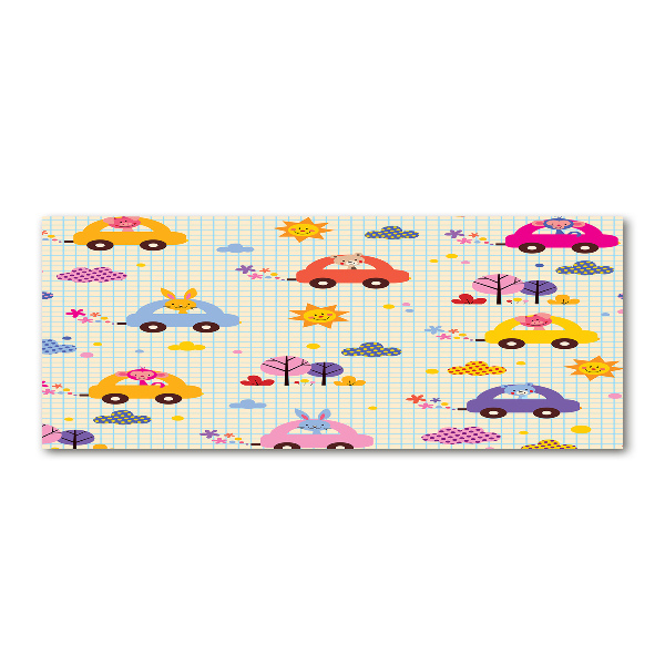 Quadro su vetro acrilico Macchinine giocattolo