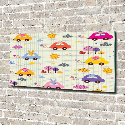 Quadro su vetro acrilico Macchinine giocattolo