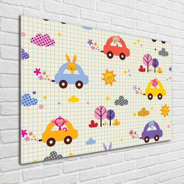 Quadro su vetro acrilico Macchinine giocattolo