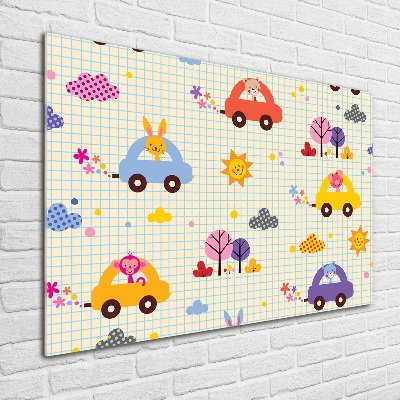 Quadro su vetro acrilico Macchinine giocattolo