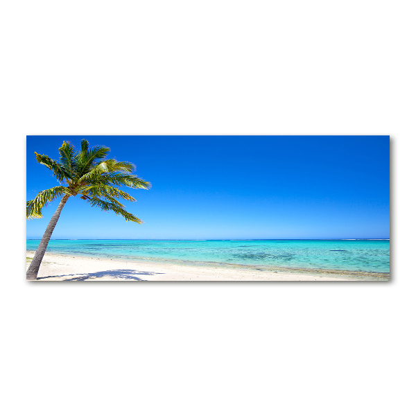 Quadro in vetro acrilico Spiaggia tropicale