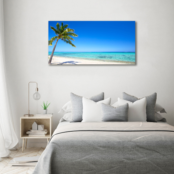 Quadro in vetro acrilico Spiaggia tropicale