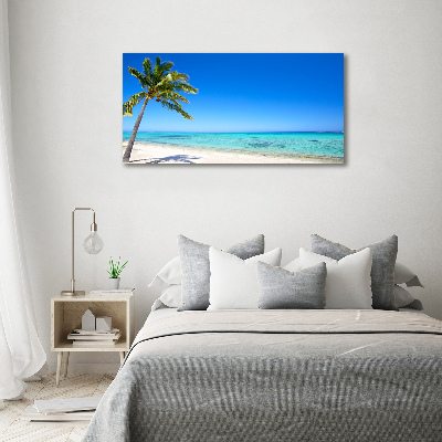 Quadro in vetro acrilico Spiaggia tropicale