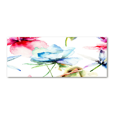 Quadro vetro acrilico Papaveri