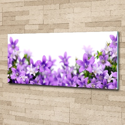Quadro vetro acrilico Campanelle viola