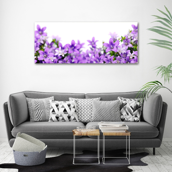 Quadro vetro acrilico Campanelle viola