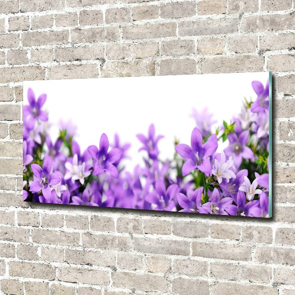 Quadro vetro acrilico Campanelle viola