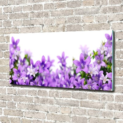 Quadro vetro acrilico Campanelle viola