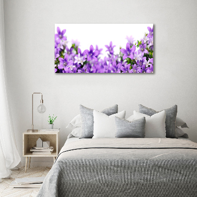 Quadro vetro acrilico Campanelle viola