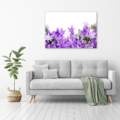Quadro vetro acrilico Campanelle viola