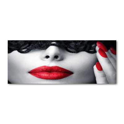 Quadro vetro acrilico Maschera di pizzo