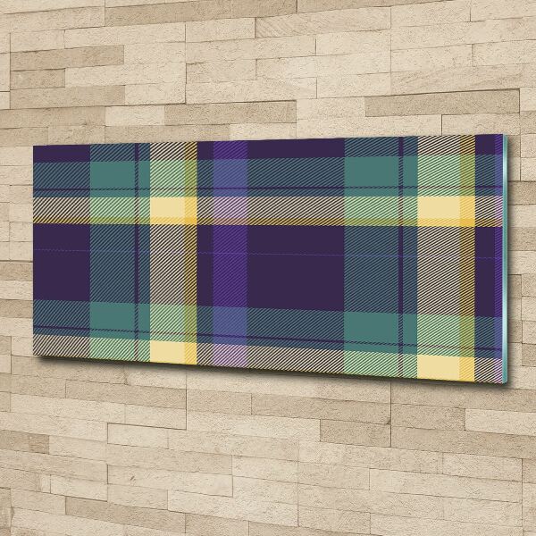 Quadro su vetro acrilico Trama a scacchiera