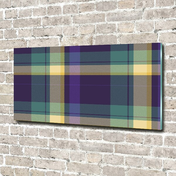 Quadro su vetro acrilico Trama a scacchiera