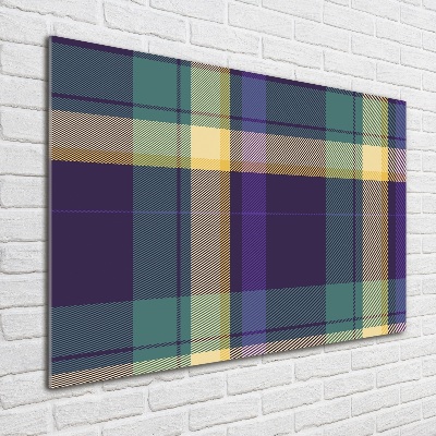 Quadro su vetro acrilico Trama a scacchiera