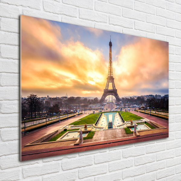 Quadro in vetro acrilico Torre Eiffel Parigi