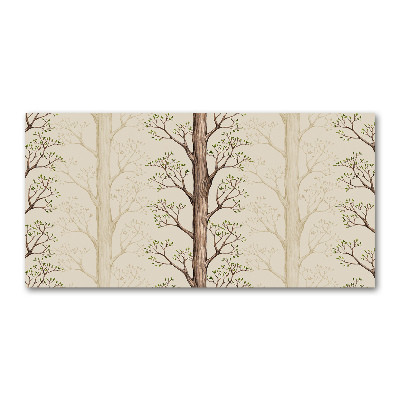 Quadro su vetro acrilico Alberi