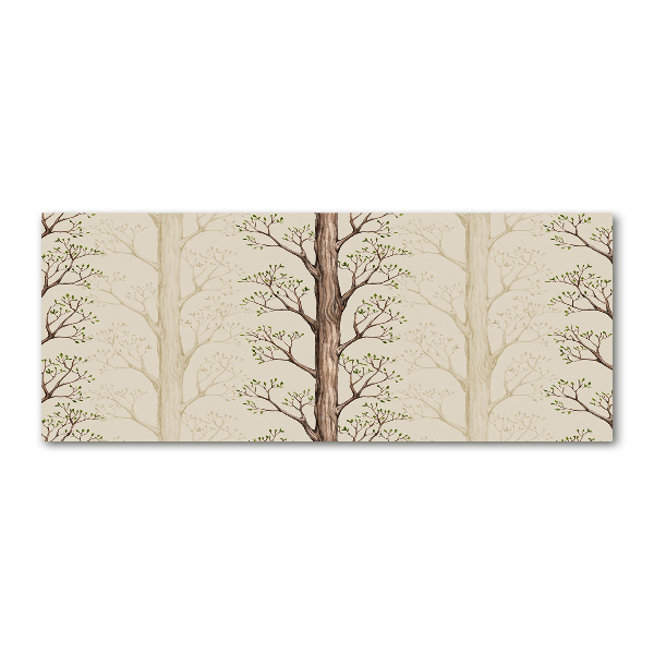 Quadro su vetro acrilico Alberi