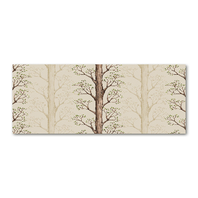 Quadro su vetro acrilico Alberi