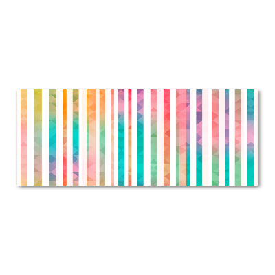 Quadro su vetro acrilico Strisce arcobaleno