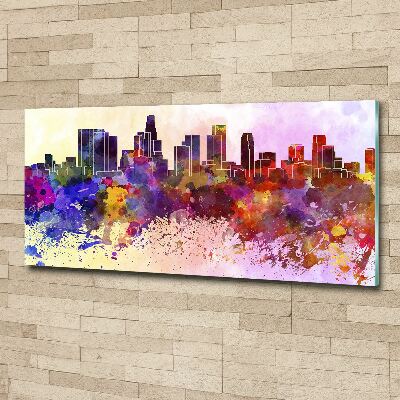 Quadro su vetro acrilico Colori di Los Angeles