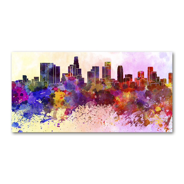 Quadro su vetro acrilico Colori di Los Angeles