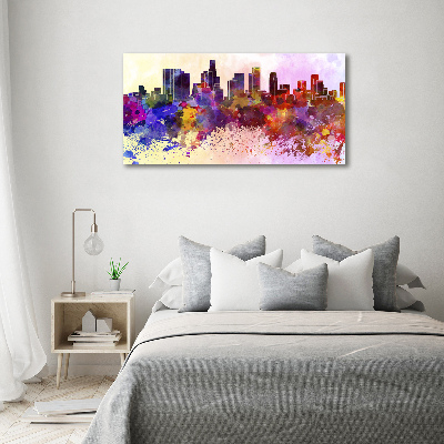 Quadro su vetro acrilico Colori di Los Angeles