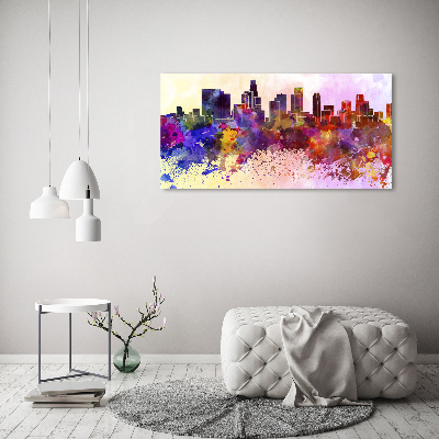 Quadro su vetro acrilico Colori di Los Angeles