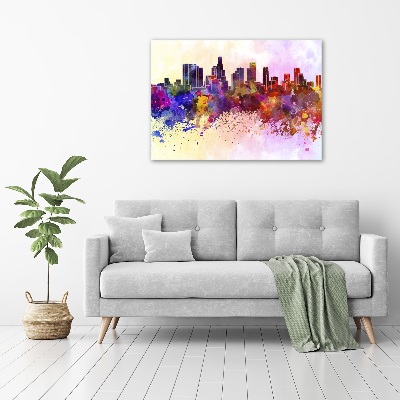 Quadro su vetro acrilico Colori di Los Angeles