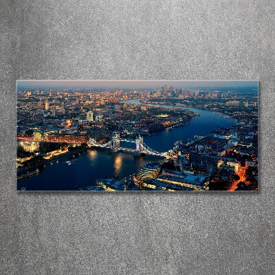 Quadro in vetro acrilico Londra vista dall'alto