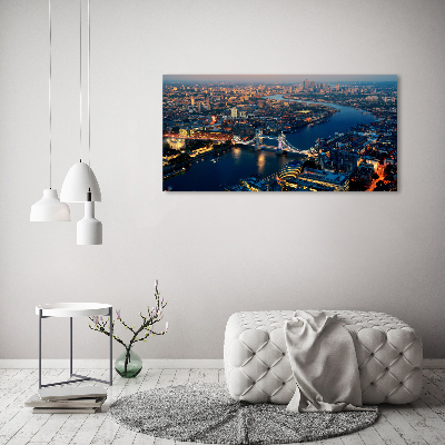 Quadro in vetro acrilico Londra vista dall'alto